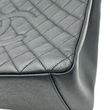 シャネル CHANEL GSTチェーントート A50995 17番台 ブラック ゴールド金具 キャビアスキン レディース ハンドバッグ