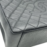 シャネル CHANEL GSTチェーントート A50995 17番台 ブラック ゴールド金具 キャビアスキン レディース ハンドバッグ