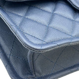 シャネル CHANEL マトラッセフラップチェーンショルダー 31番台 ネイビ ゴールド金具 キャビアスキン レディース ショルダーバッグ