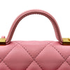 シャネル CHANEL スモール トップハンドル フラップバッグ AS3652 ピンク キャビアスキン レディース ショルダーバッグ