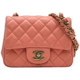シャネル CHANEL ミニマトラッセ18 A35200 ピンク ゴールド金具 ラムスキン レディース ショルダーバッグ
