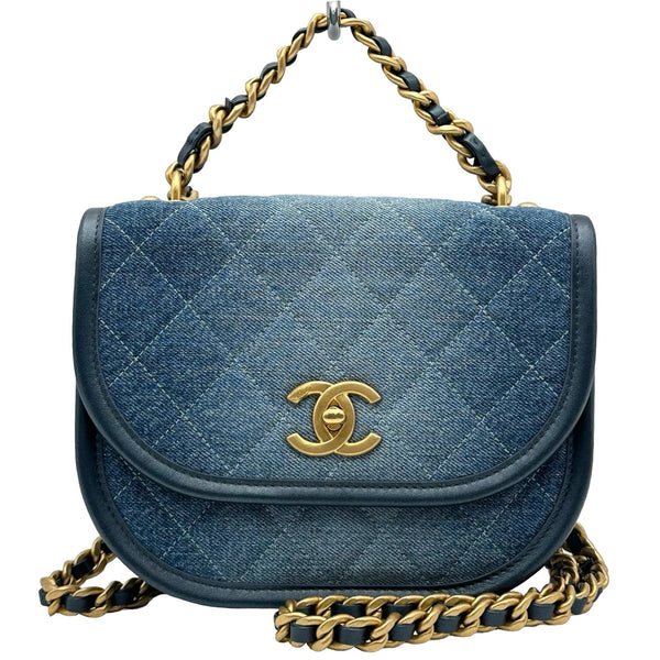 シャネル CHANEL スモール メッセンジャー バッグ AS4850 ブルー