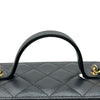 シャネル CHANEL マトラッセ トップハンドル2WAYバニティ AP3017 ブラック ゴールド金具 キャビアスキン レディース ショルダーバッグ