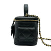 シャネル CHANEL マトラッセ トップハンドル2WAYバニティ AP3017 ブラック ゴールド金具 キャビアスキン レディース ショルダーバッグ