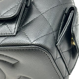シャネル CHANEL マトラッセ トップハンドル2WAYバニティ AP3017 ブラック ゴールド金具 キャビアスキン レディース ショルダーバッグ