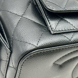 シャネル CHANEL マトラッセ トップハンドル2WAYバニティ AP3017 ブラック ゴールド金具 キャビアスキン レディース ショルダーバッグ