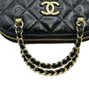 シャネル CHANEL マトラッセチェーンハンドルショルダー AP3354 ブラック ゴールド金具 シャイニーラムスキン レディース ショルダーバッグ