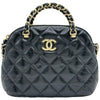 シャネル CHANEL マトラッセチェーンハンドルショルダー AP3354 ブラック ゴールド金具 シャイニーラムスキン レディース ショルダーバッグ