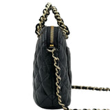 シャネル CHANEL マトラッセチェーンハンドルショルダー AP3354 ブラック ゴールド金具 シャイニーラムスキン レディース ショルダーバッグ
