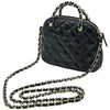 シャネル CHANEL マトラッセチェーンハンドルショルダー AP3354 ブラック ゴールド金具 シャイニーラムスキン レディース ショルダーバッグ