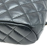 シャネル CHANEL マトラッセチェーンハンドルショルダー AP3354 ブラック ゴールド金具 シャイニーラムスキン レディース ショルダーバッグ