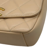 シャネル CHANEL コインモチーフショルダーバッグ AS2222 30番台 ベージュ ゴールド金具 ラムスキン レディース ショルダーバッグ