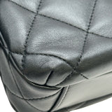 シャネル CHANEL マトラッセ ロゴチャームチェーンショルダー AS4986 ブラック ゴールド金具 ラムスキン レディース ショルダーバッグ