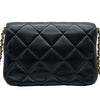 シャネル CHANEL マトラッセ ロゴチャームチェーンショルダー AS4986 ブラック ゴールド金具 ラムスキン レディース ショルダーバッグ
