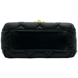 シャネル CHANEL マトラッセ ロゴチャームチェーンショルダー AS4986 ブラック ゴールド金具 ラムスキン レディース ショルダーバッグ