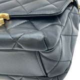 シャネル CHANEL マトラッセ ロゴチャームチェーンショルダー AS4986 ブラック ゴールド金具 ラムスキン レディース ショルダーバッグ