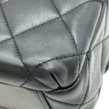 シャネル CHANEL マトラッセ ロゴチャームチェーンショルダー AS4986 ブラック ゴールド金具 ラムスキン レディース ショルダーバッグ