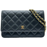 シャネル CHANEL マトラッセチェーンウォレット AP0250 ブラック ゴールド金具 ラムスキン レディース ショルダーバッグ