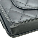 シャネル CHANEL マトラッセチェーンウォレット AP0250 ブラック ゴールド金具 ラムスキン レディース ショルダーバッグ