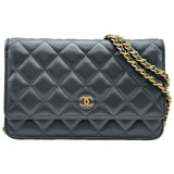 シャネル CHANEL マトラッセチェーンウォレット AP0250 ブラック ゴールド金具 ラムスキン レディース ショルダーバッグ