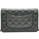 シャネル CHANEL マトラッセチェーンウォレット AP0250 ブラック ゴールド金具 ラムスキン レディース ショルダーバッグ