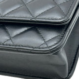 シャネル CHANEL マトラッセチェーンウォレット AP0250 ブラック ゴールド金具 ラムスキン レディース ショルダーバッグ