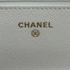 シャネル CHANEL マトラッセチェーンウォレット AP0250 31番台 ホワイト ゴールド金具 キャビアスキン レディース ショルダーバッグ