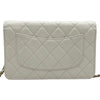 シャネル CHANEL マトラッセチェーンウォレット AP0250 31番台 ホワイト ゴールド金具 キャビアスキン レディース ショルダーバッグ