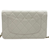 シャネル CHANEL マトラッセチェーンウォレット AP0250 31番台 ホワイト ゴールド金具 キャビアスキン レディース ショルダーバッグ