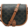 セリーヌ CELINE ミディアムフォルコバッグ 191502 ダークブラウン/タン トリオンフキャンバス　 レディース ショルダーバッグ