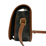 セリーヌ CELINE ミディアムフォルコバッグ 191502 ダークブラウン/タン トリオンフキャンバス　 レディース ショルダーバッグ
