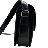 セリーヌ CELINE クラシックトリオンフショルダーバッグ ブラック ゴールド金具 シャイニーラムスキン レディース ショルダーバッグ