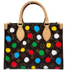 ルイ・ヴィトン LOUIS VUITTON オンザゴーPM 草間彌生コラボ M46380 ブラウン モノグラム・ペインテッドドット レディース ショルダーバッグ