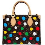 ルイ・ヴィトン LOUIS VUITTON オンザゴーPM 草間彌生コラボ M46380 ブラウン モノグラム・ペインテッドドット レディース ショルダーバッグ