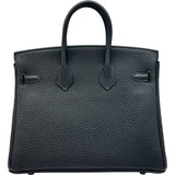 エルメス HERMES バーキン25 ブラック シルバー金具 トゴ レディース ハンドバッグ