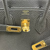エルメス HERMES バーキン25 Z刻印 ブラック ゴールド金具 トゴ レディース ハンドバッグ