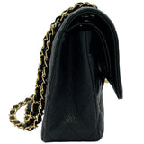 シャネル CHANEL マトラッセ25 A01112 30番台 ブラック ゴールド金具 キャビアスキン レディース ショルダーバッグ
