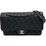 シャネル CHANEL マトラッセ25 A01112 19番台 ブラック シルバー金具 キャビアスキン レディース ショルダーバッグ