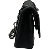 シャネル CHANEL マトラッセ25 A01112 19番台 ブラック シルバー金具 キャビアスキン レディース ショルダーバッグ