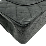 シャネル CHANEL マトラッセ25 A01112 19番台 ブラック シルバー金具 キャビアスキン レディース ショルダーバッグ