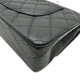 シャネル CHANEL マトラッセ25 A01112 19番台 ブラック シルバー金具 キャビアスキン レディース ショルダーバッグ