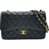 シャネル CHANEL デカマトラッセ30 A58600 23番台 ブラック ゴールド金具 キャビアスキン レディース ショルダーバッグ
