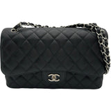 シャネル CHANEL デカマトラッセ30 A58600 17番台 ブラック シルバー金具 キャビアスキン レディース ショルダーバッグ