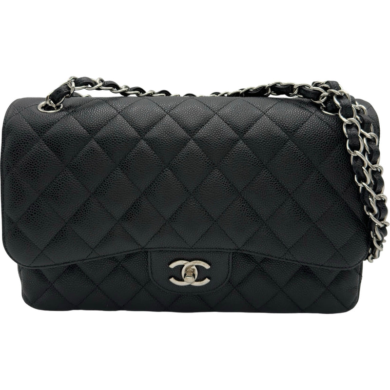 シャネル CHANEL デカマトラッセ30 A58600 17番台 ブラック シルバー