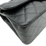 シャネル CHANEL デカマトラッセ30 A58600 17番台 ブラック シルバー金具 キャビアスキン レディース ショルダーバッグ