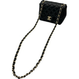 シャネル CHANEL ミニマトラッセ A35200 ブラック ゴールド金具 ラムレザー レディース ショルダーバッグ