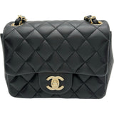 シャネル CHANEL ミニマトラッセ A35200 ブラック ゴールド金具 ラムレザー レディース ショルダーバッグ
