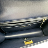 シャネル CHANEL マトラッセ2WAYショルダーバッグ AS5670 ネイビー ゴールド金具 ラムスキン レディース ショルダーバッグ