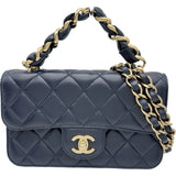 シャネル CHANEL マトラッセ2WAYショルダーバッグ AS5670 ネイビー ゴールド金具 ラムスキン レディース ショルダーバッグ