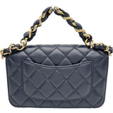 シャネル CHANEL マトラッセ2WAYショルダーバッグ AS5670 ネイビー ゴールド金具 ラムスキン レディース ショルダーバッグ